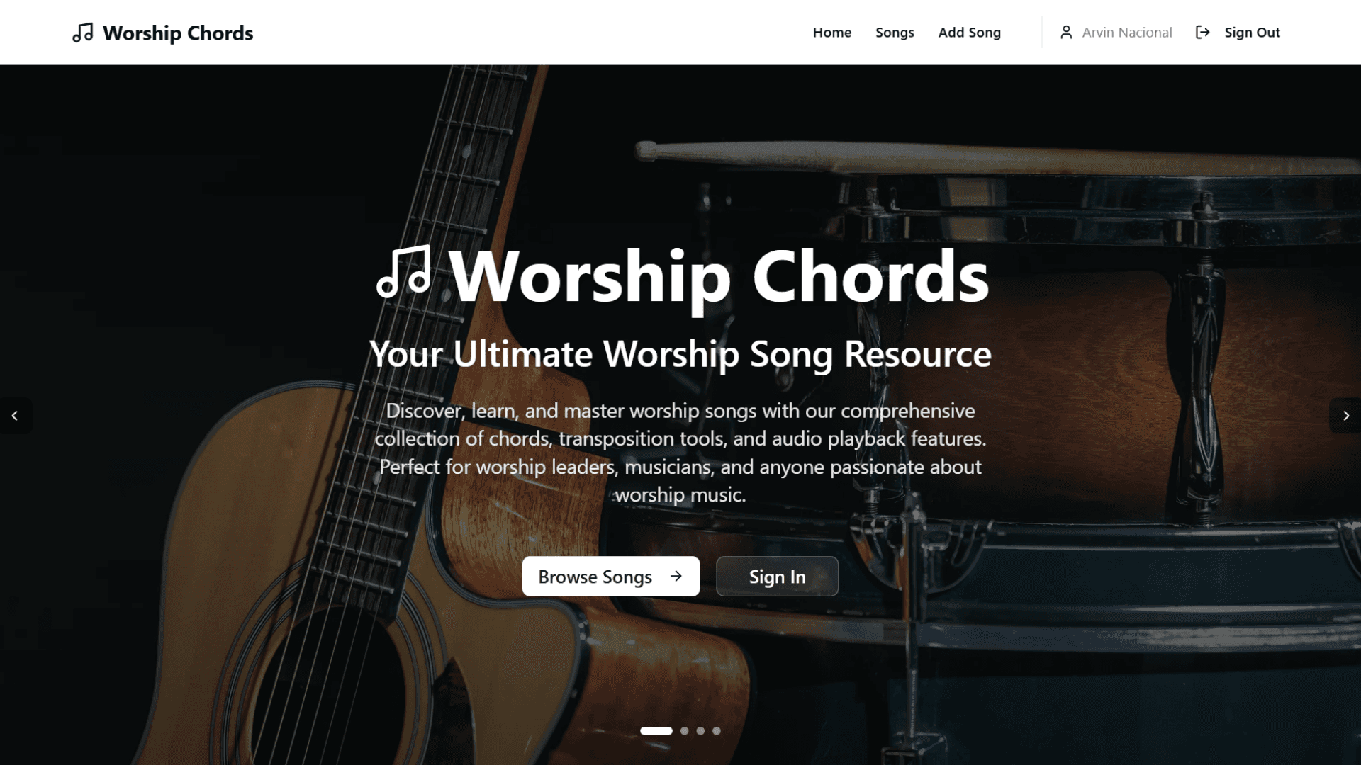 Worship Chord Transposer
